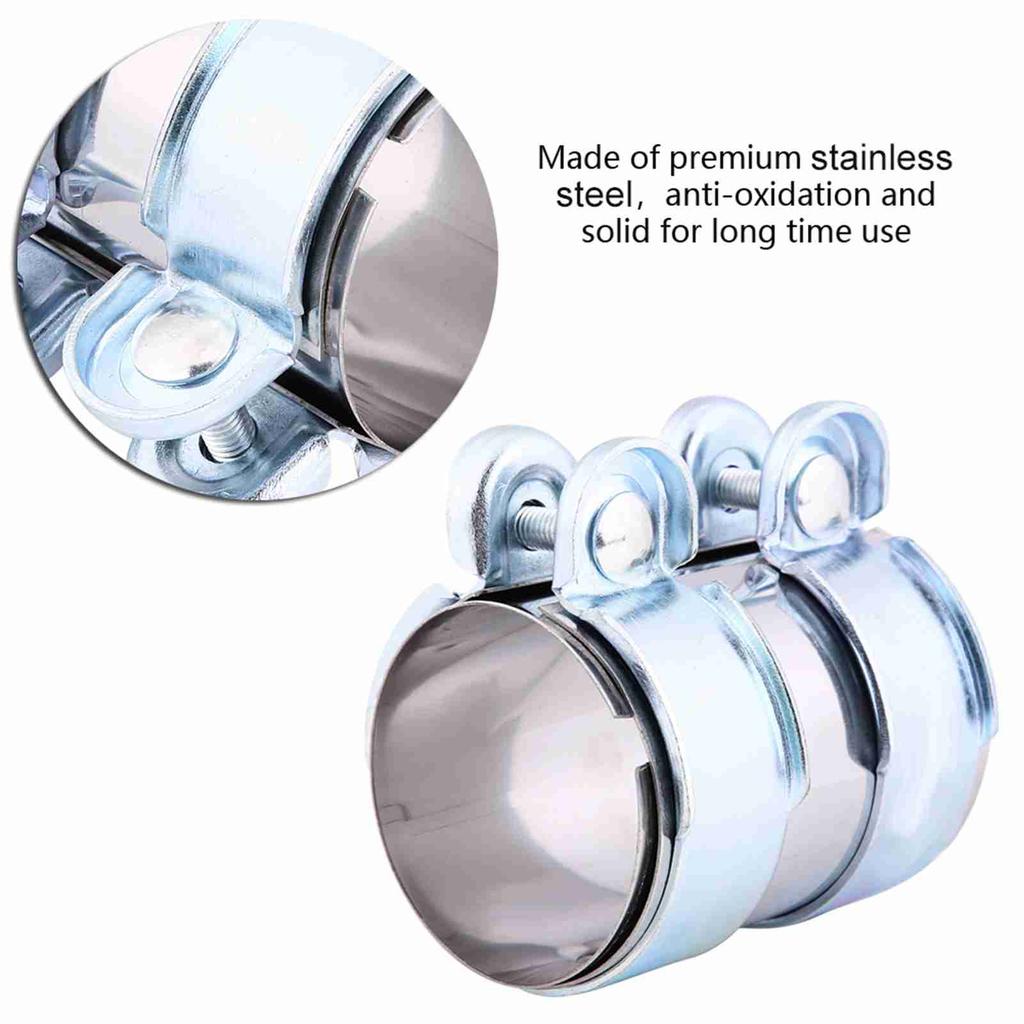 2inch Stainless Steel Exhaust Band Clamp Muffler Catback Pipe Connector WCelsius