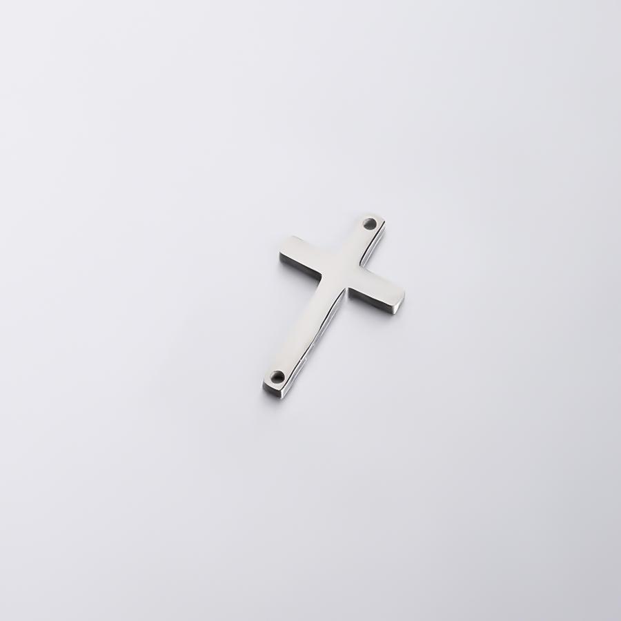 Semitree 5pcs/lot Stainless Steel Cross Bracelet Connectors Necklace Charms Pendant DIY Jewelry Making Handcrafted Accessories