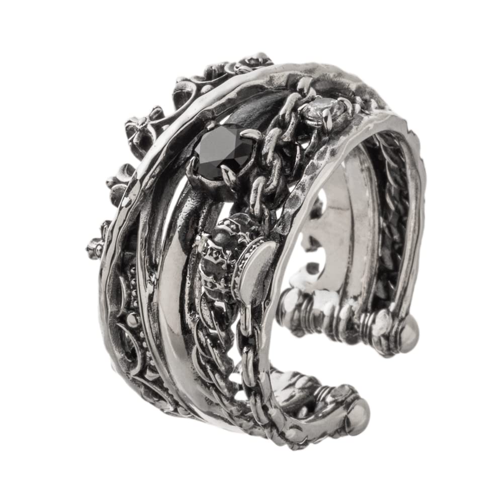Artemis Kings Mixed Layered Ring for Sizes AKR0070ME Men, 15-21,