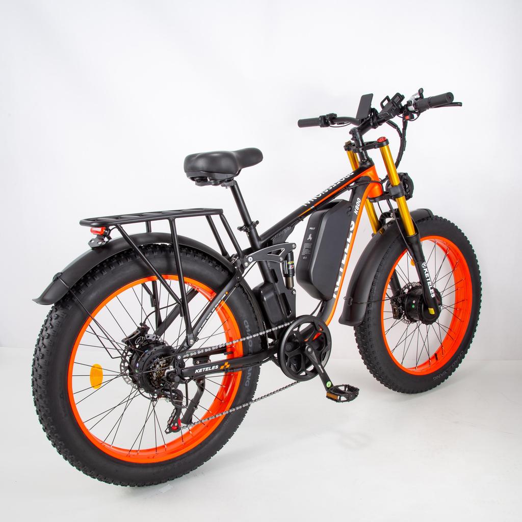 KETELES K800 Electric Bicycle Women 48V23Ah Battery, Dual 1000W Motor, 26Tire Men's Electric Bicycle