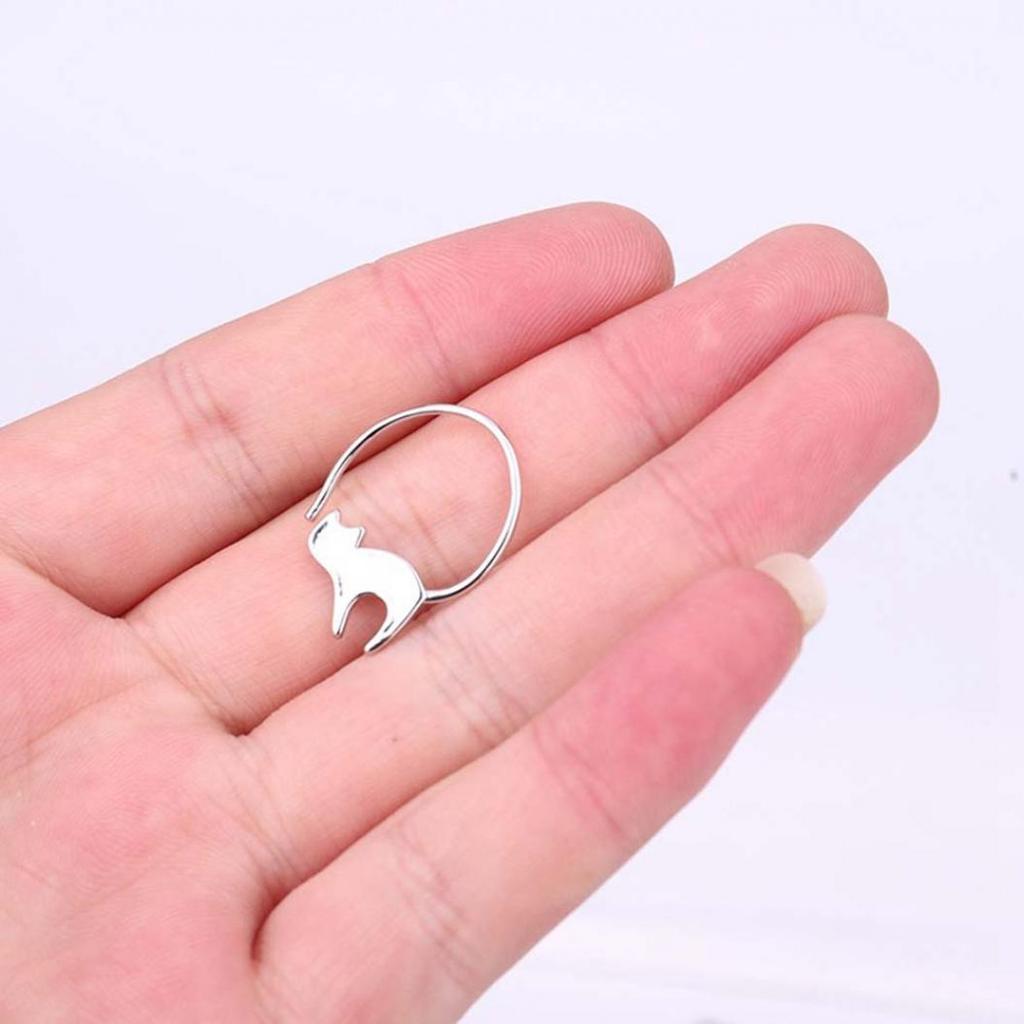 Cute Little Cat Drop Earrings Jewelry Ear Hook Women's Birthday Gift MIT