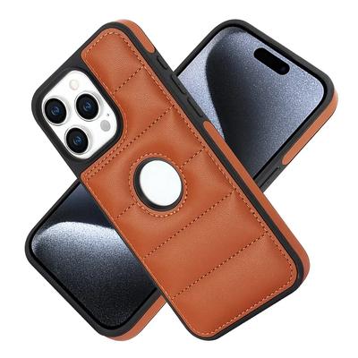 Чехол из искусственной кожи для iPhone 15 14 13 12 11 Pro Max X XS XR 7 8 Plus SE, мягкий чехол для телефона с логотипом и отверстиями