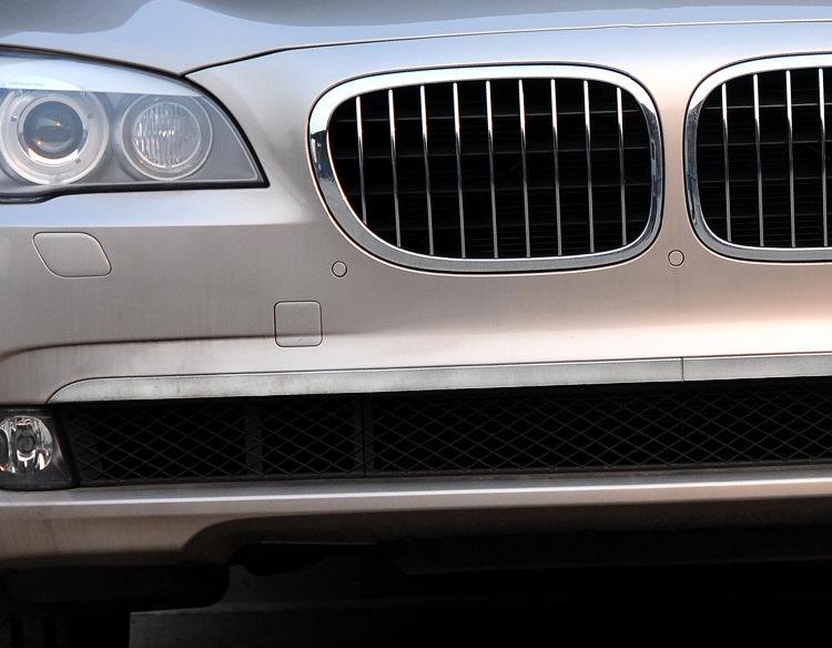 Хромированная накладка на передний бампер Manshi для BMW F02: Подходит для 730Li, 740Li, 750Li