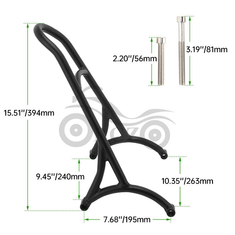 Задняя спинка и подушка для спины Harley XL883/1200