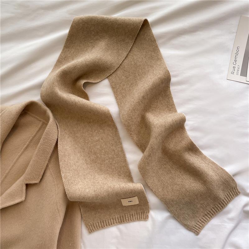 Knitted Scarf New Autumn Winter Warm Scarf Fashion Scarves Korean Version For Girl Boy Soft Neckerchief Cashmere Imitation