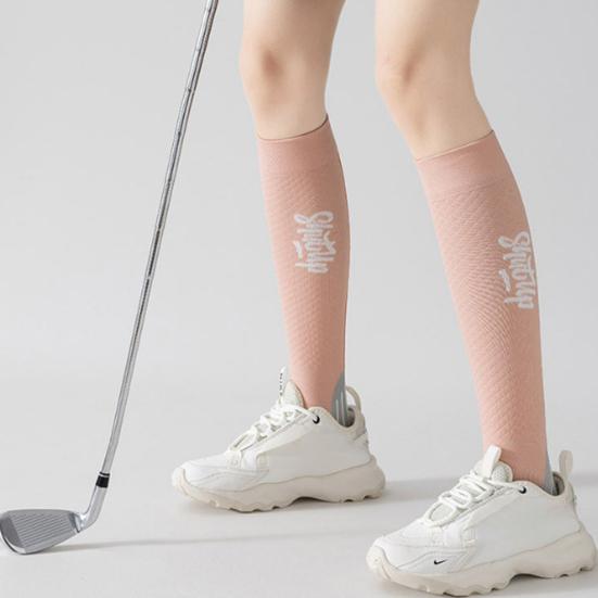 1 пара женских зимних носков длиной до колена с массажной подошвой, с длинной трубкой, с высокой эластичностью, с противоскользящими свойствами, носки для йоги, удобные, теплые, для бега трусцой