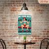 Vintage Gym Metal Poster Motivational Wall Art for Female Athletes Sports Decor