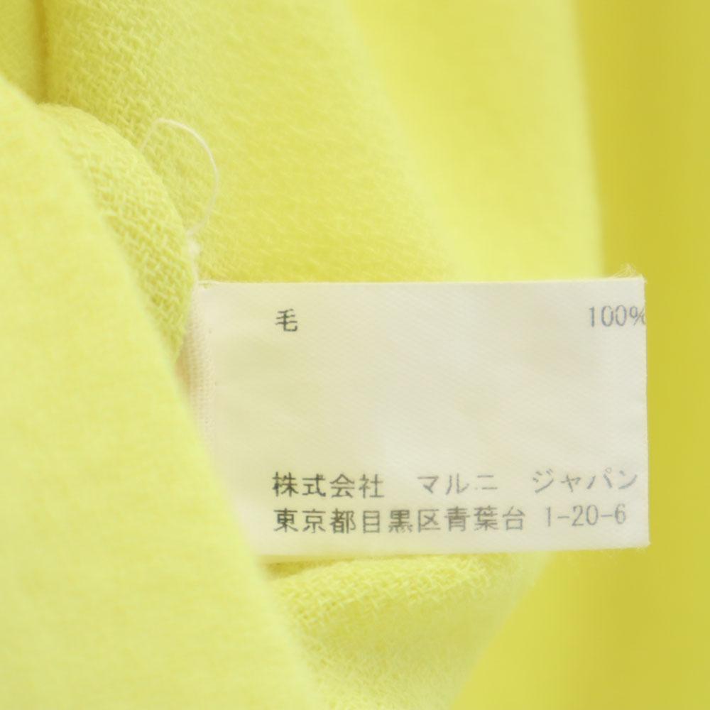 MARNI made in Italy Short sleeve Deformation Cut 38 yellow Women Used