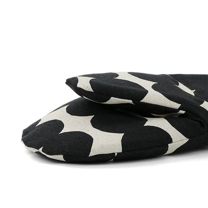 Marimekko Rasymatto Oven Mitten (Dark Blue x Linen) 073647 890