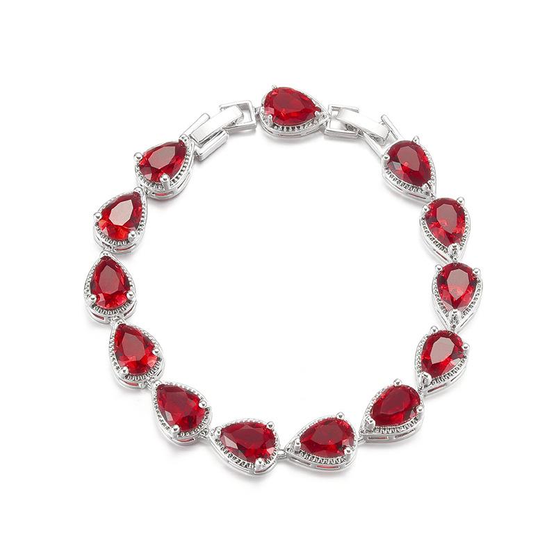 Самый продаваемый европейский и американский браслет с микро-инкрустацией из циркония ААА в форме капли воды, женская мода, свадебные украшения для невесты