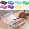 Transparent Pencil Case Large Capacity Marke Pen Organizer Durable Pen Box  School Office