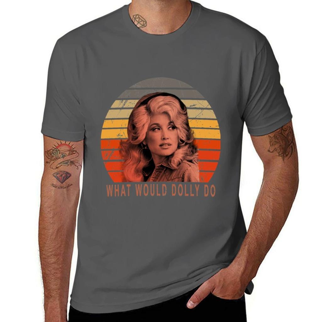 Dolly Parton Que Dolly Tshirt Basic Casual Wear Short Sleeve Top
