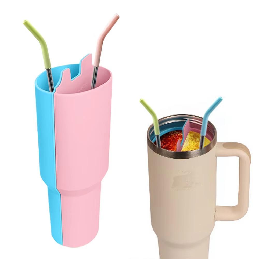 2 In 1 Insulated Mug Divider Double-Flavor Water Bottle Compartment Creative Water Cup Liner Drink