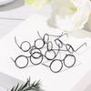 5PCS Doll Accessories Alloy Cute Black Round Frame Lensless Doll Glasses