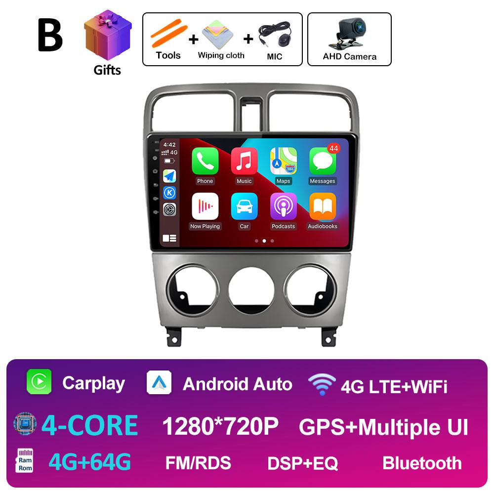 Для Subaru Forester SG 2002 2001 2002 2003 - 2008 Беспроводной Carplay Android Auto Автомобильный Мультимедийный Видеоплеер DSP Стерео Головное Устройство