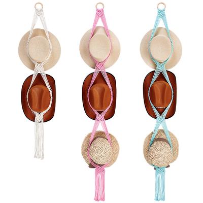 1set 3pcs 3 Colors with Wood Wall Hat Hanger with 3pcs Wood Hook Hangers Mixed Color 19~1550x60~85x4~19mm