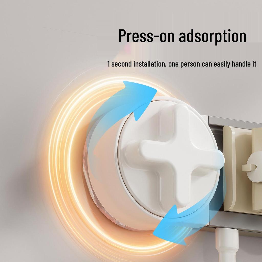 Настенный держатель для швабры и метлы на присосках - Без сверления, Роскошное хранение