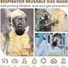 Полнолицевая респираторная маска, противогазы для выживания в ядерной и химической среде, противогаз с фильтрами из активированного угля