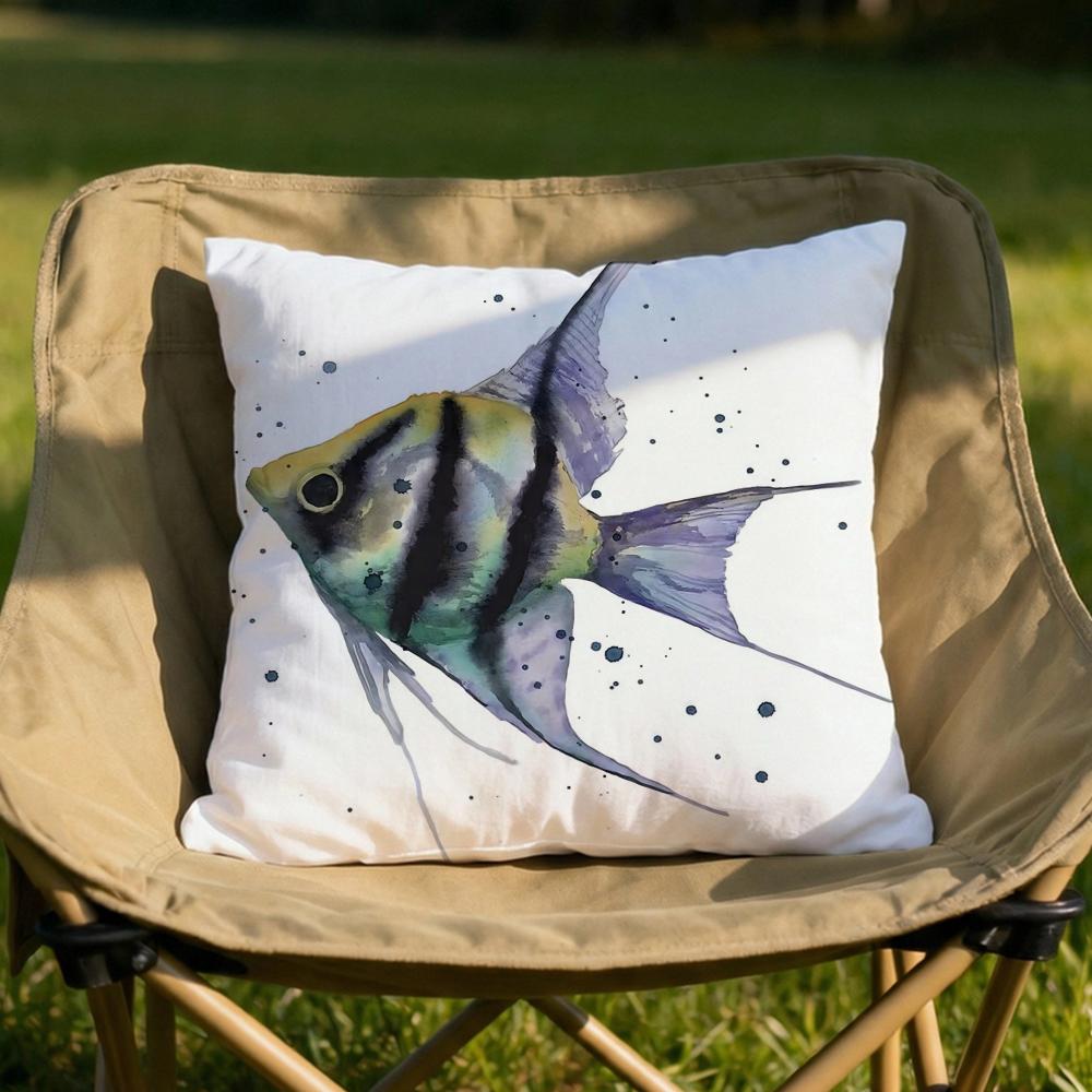 Sea Animal Turtle Coral Cushion Cover Soft Reversible Durable Pillow Cover MultiScene Use for Home Car Daily Comfort
