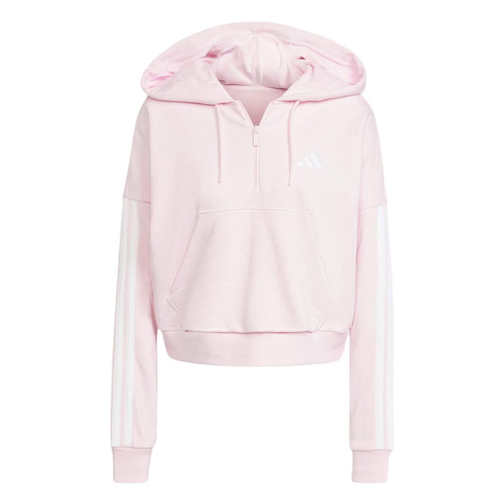 adidas Sport Performance Essentials Худи в полоску на молнии до середины, с длинным рукавом, женский свитшот, розовый JN1943
