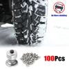 Tyre Cleats Spikes Studs 100Pcs Winter Snow Emergency Perforated Car Tire Nails Wear Resistant Anti Slip Ice Guard For Truck SUV
