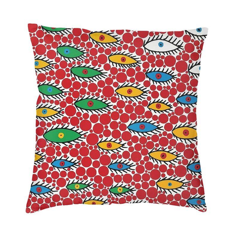 Yellow Yayoi Kusama Pumpkin Cushion Cover Minimalis Modern Soft Cute Pillow Cases Decoration Salon