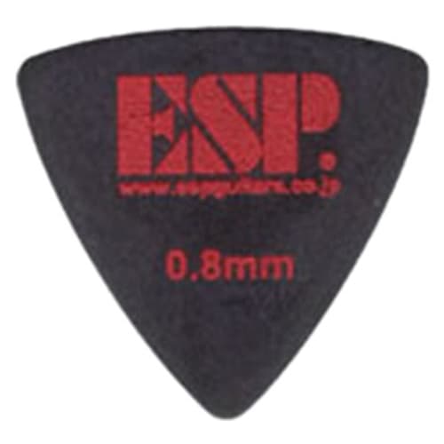 ESP Triangle Pick PD-PS10/BK with Slip-On Logo, 0.8mm, Black