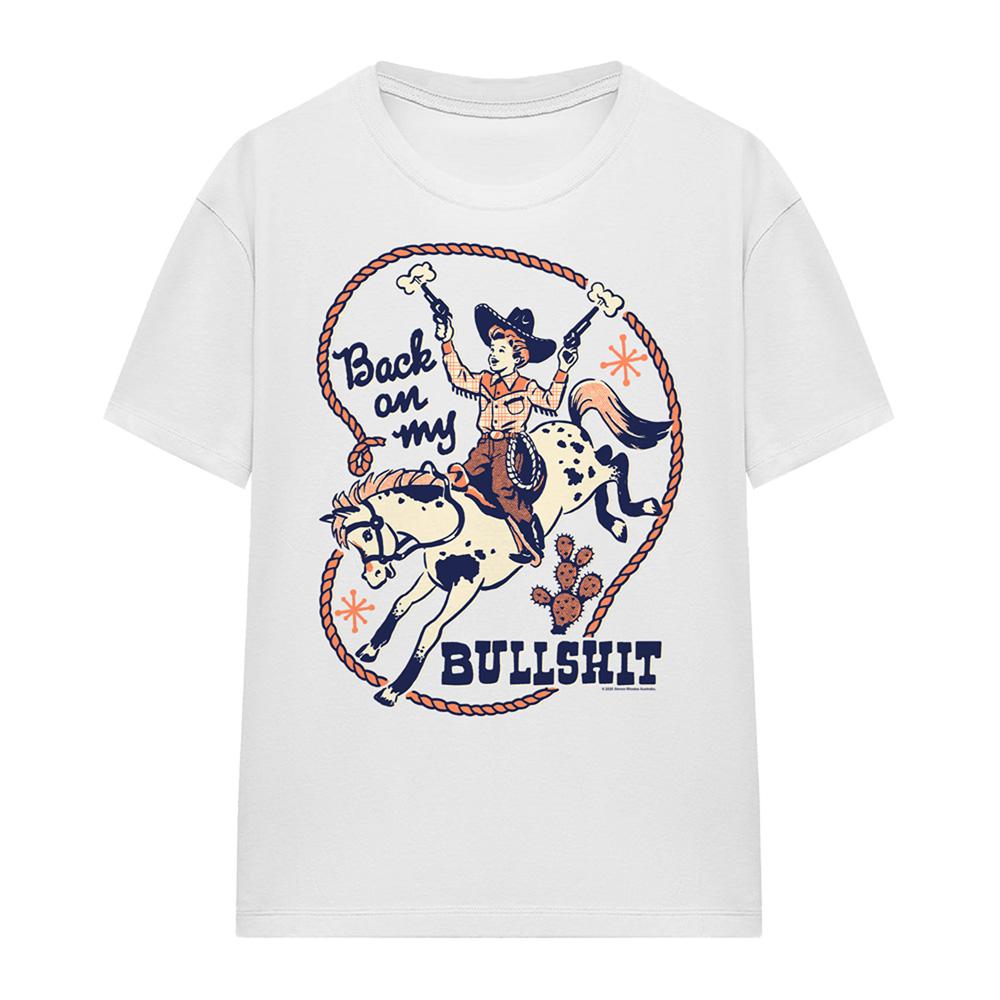 Steven Rhodes Womens/Ladies Back On My Bullshit T-Shirt