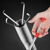 2Pcs Sewer Pipe Dredger Drain Clog Removal Tool 4 Claws Design Extra-Long Flexible Bendable Sewer Dredging Device Cleaning Tool