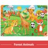 Economy 30piece Montessori 3D Puzzle Cartoon Animal Wooden Jigsaw Puzzle Board Game Educational Toys For Children Gifts