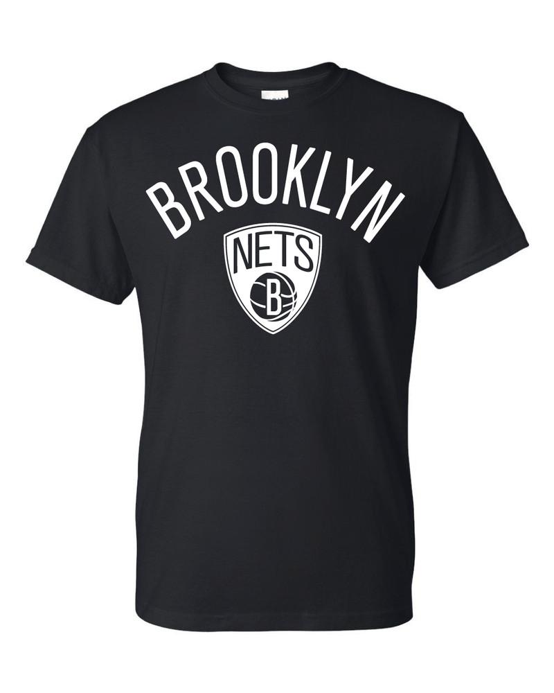 Футболка Brooklyn Nets Old Skool с логотипом - Размеры S-5XL и Детская унисекс футболка