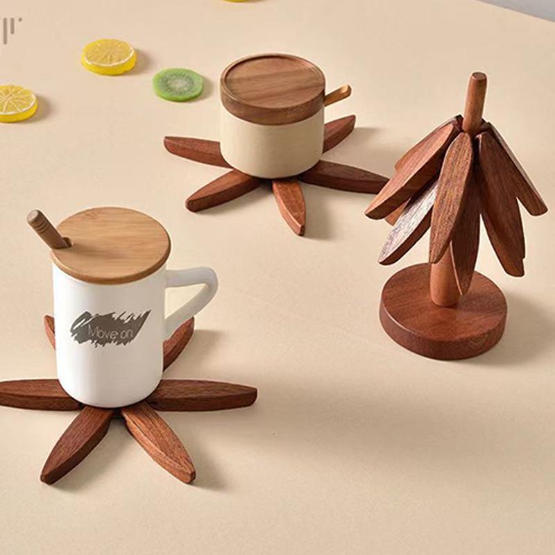 Подставка под елку Деревянные подставки Декоративные антиожоговые термостойкие коврики для стола Подставка под горячее Деревянные подставки под тарелки Горшок