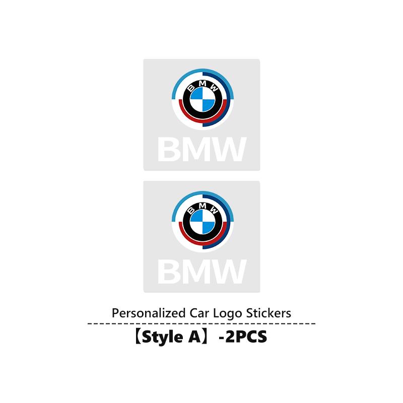 ADZW9 Car Logo Sticker Crystal Auto Stickers Fuel Tank Decor Accessories For BMW 1 3 4 5 6 7 Series M X1 X3 Performance Alpina G20 F20
