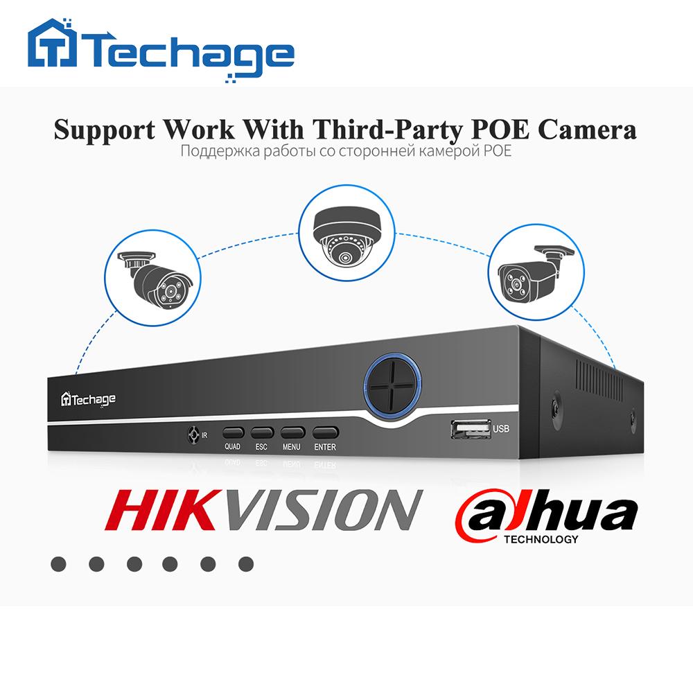 Techage 5-мегапиксельная IP-камера безопасности POE для обнаружения человека на открытом воздухе двухсторонняя аудио-видео камера наблюдения AI IP