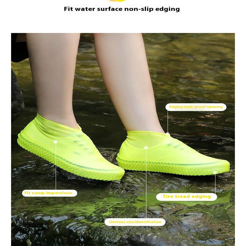 Силиконовые бахилы – портативные водонепроницаемые бахилы для путешествий и использования на открытом воздухе, дождевики для коротких ботинок для мужчин и женщин.