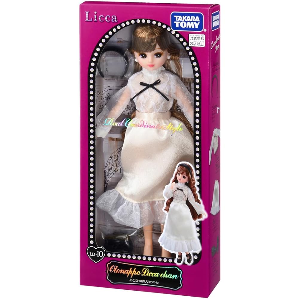 Takara Tomy Кукла Licca-chan LD-10 Модная Licca-chan Игрушка для переодевания для ролевых игр для детей от 3 лет