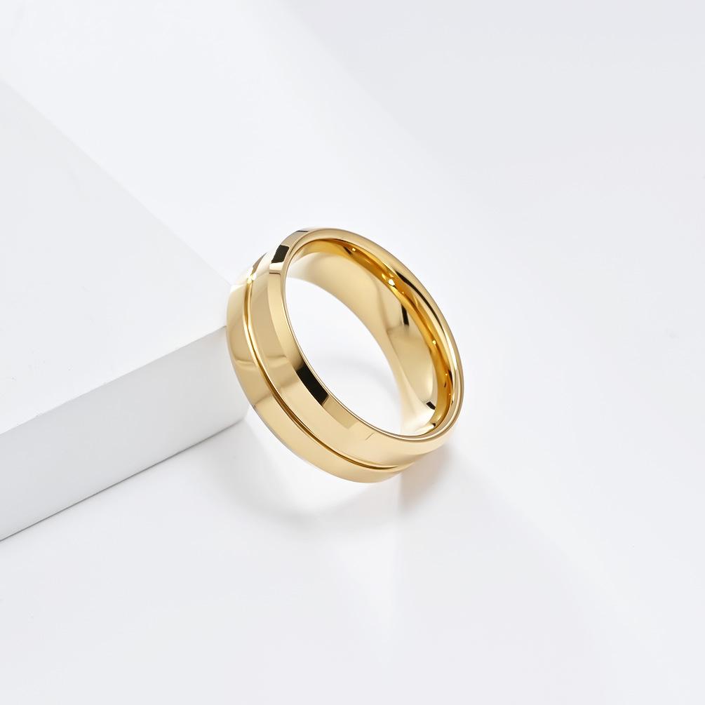 8 мм простое зеркальное вольфрамовое кольцо для мужчин и женщин индивидуальное хип-хоп ювелирное изделие не выцветает унисекс пара обручальное кольцо на палец