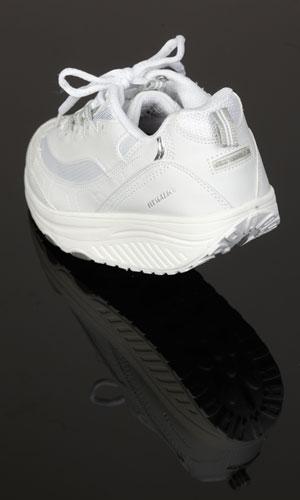 Fit Walk Shoes with Rocker Sole White