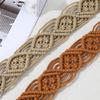Винтажный Бохо Веревочный Пояс для Женщин Модный Ручной Работы Крючком Пояс на Талию Девушка Дорожный Пояс для Платья Пляжный Пояс
