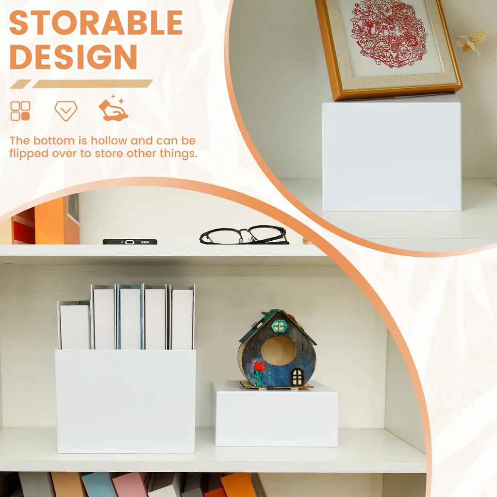 3/6Pcs Acrylic Buffet Riser Food Display Stands Desktop Catering Dessert Cake Party Buffet Jewelry Display Decorating Box