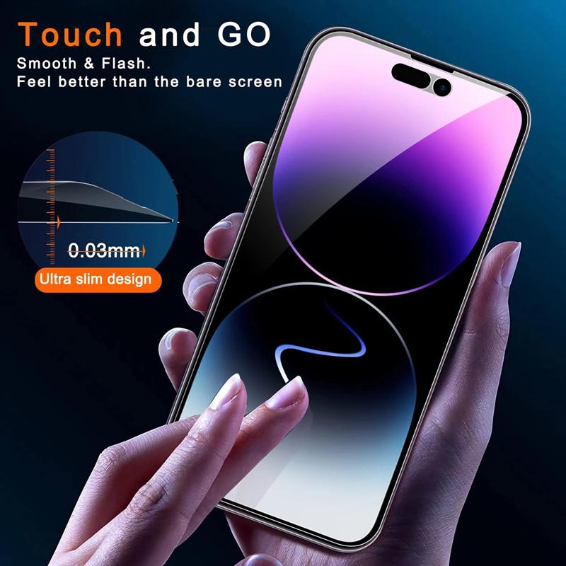 6IN1 [3 Privacy Glass+3 Lens Glass] Антишпионская защитная пленка для экрана iPhone 16 15 14 13 12 PRO MAX ProMax Plus mini Полное покрытие Антишпионское стекло Private