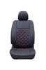 Entry by Clazzio Seat Full for Toyota Every Box R6 Rio R6 Black with Red Covers, Set, Wagon/Town (2024)/3~/Scrum Wagon/Clipper (2024)/4~, D#17W,