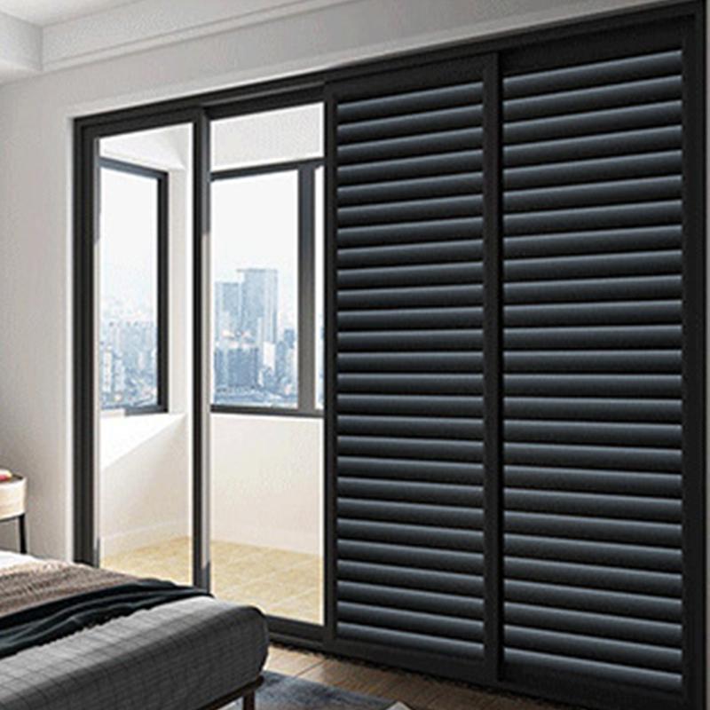 Самоклеящиеся жалюзи, линии из электростатического матового стекла, офисная прозрачная и непрозрачная стеклянная пленка в полоску со средней талией