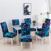 Geometric Printed Stretch Chair Cover For Dining Room Office Banquet Elastic Armchair Protector