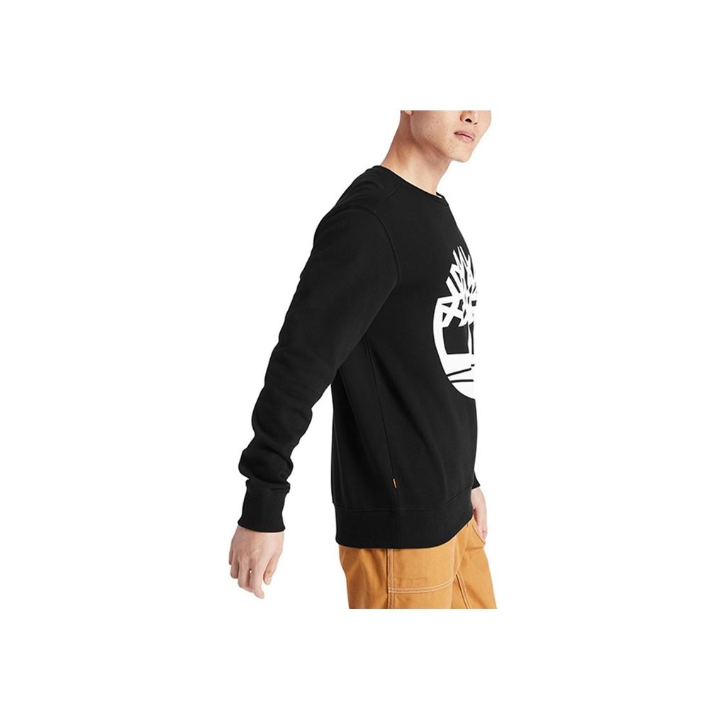 Timberland Толстовка с круглым вырезом и графическим логотипом Tree, мужская толстовка, черная A2BJ8-N92