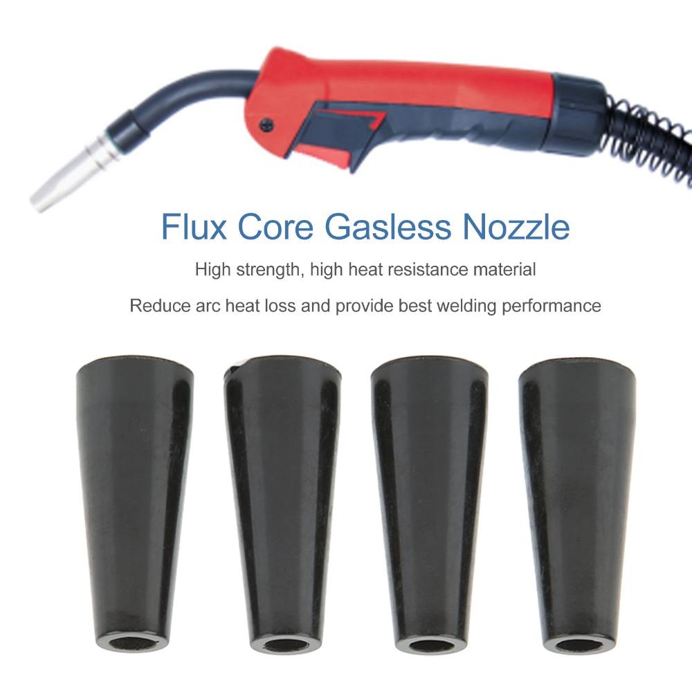 4Pcs KP1939-1 Model Flux Core Gasless Nozzle  For Lincoln, Forney, Electric, Clarke Welders