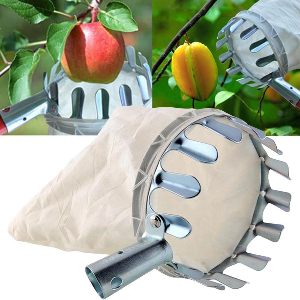 Portable Fruit Picker Tool Handheld Fruit Harvester Fruit Picker Basket Head Farm Garden Supplies