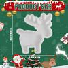 Christmas Elk Figurine Concrete Cement Silicone Molds for Home Decoration Silicone Epoxy Resin Mould