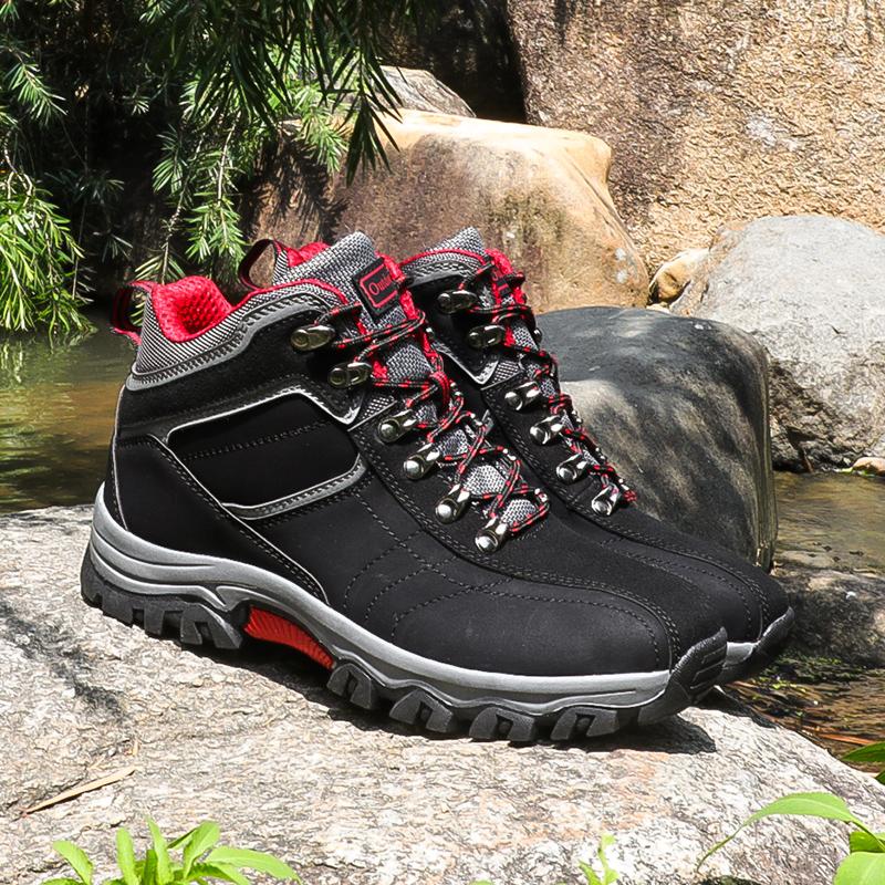 Plus Size 39-47 Autumn Men's High-top Hiking Boots Ankle Anti-Skidding Outdoor Boots Men Footwear