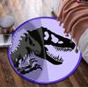 1Pc Jurassic Circular Rug - Office Decorative Carpet For Living Room Bedroom Door Mat Floor Rug Computer Chair Area Rug